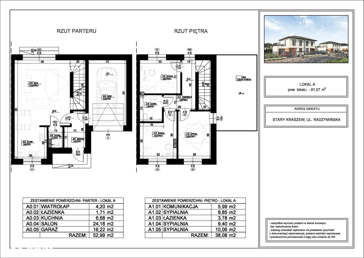 Inwestycja stworzona z myślą o komforcie, wysokim standardzie życia. 91.07 m²