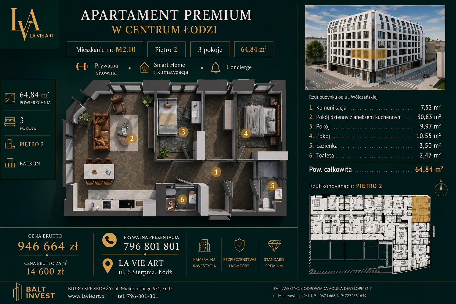 Apartament dla osób, które oczekują czegoś więcej niż standardowego mieszkania.