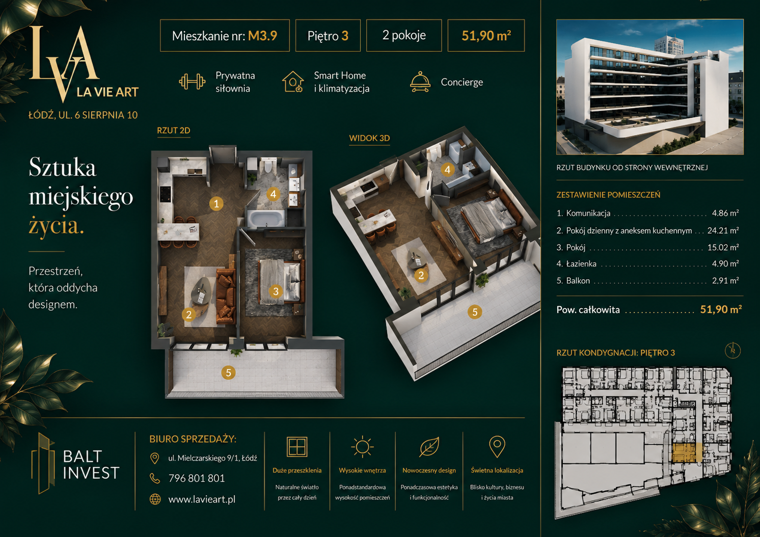 SZTUKA CODZIENNOŚCI W WYDANIU PREMIUM | APARTAMENT M3.9