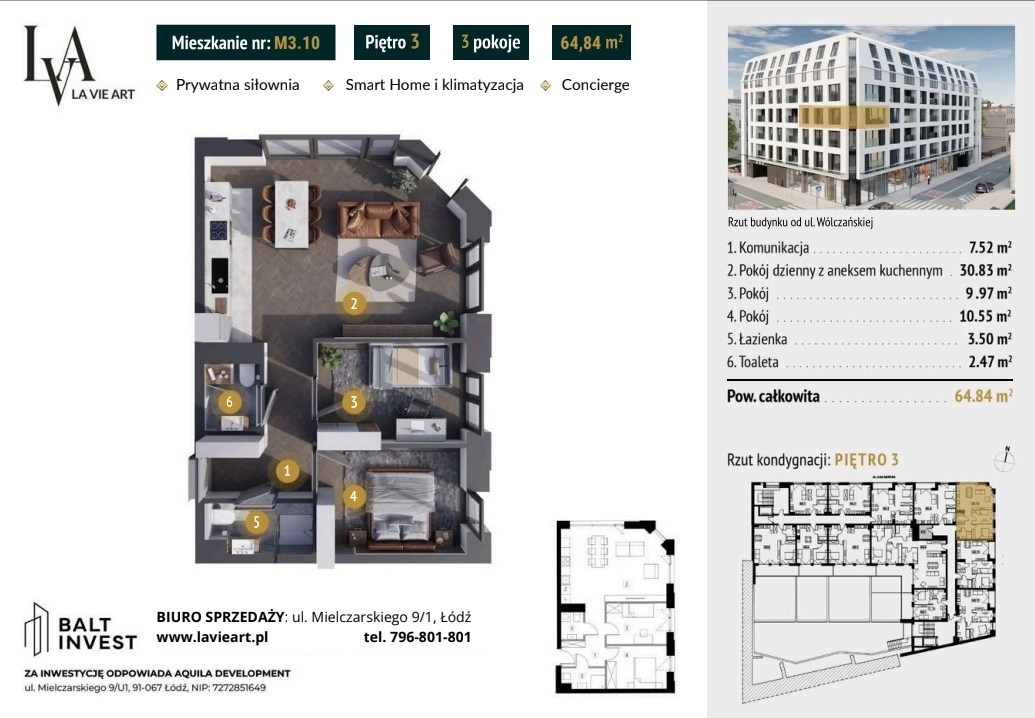 NOWY WYMIAR MIEJSKIEGO KOMFORTU | APARTAMENT PREMIUM M3.10