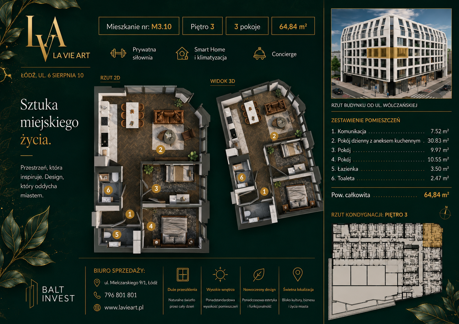 NOWY WYMIAR MIEJSKIEGO KOMFORTU | APARTAMENT PREMIUM M3.10