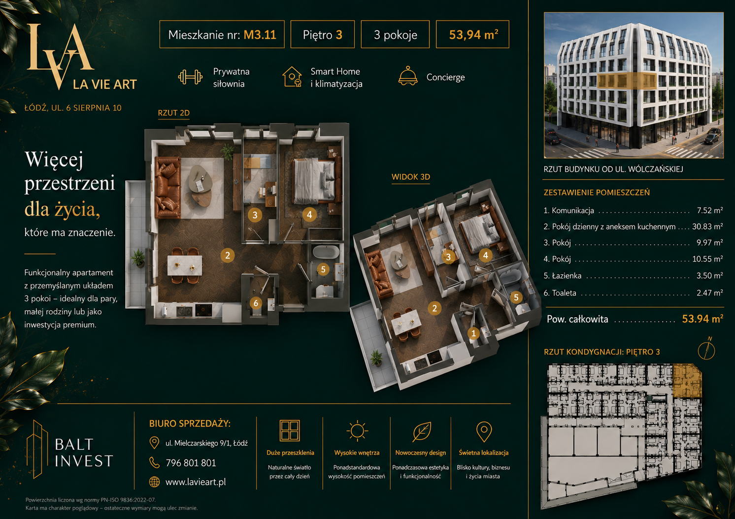 PRZESTRZEŃ, KTÓRA DAJE WIĘCEJ | APARTAMENT PREMIUM M3.11