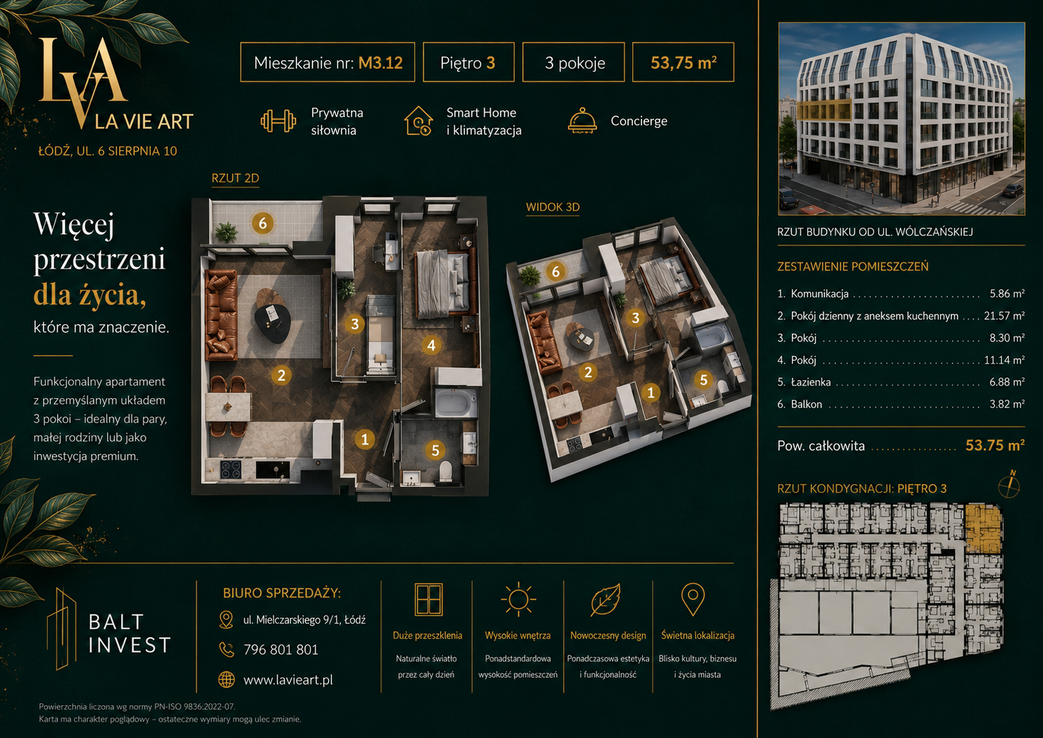 Przestrzeń zaprojektowana dla tych, którzy cenią więcej niż metraż