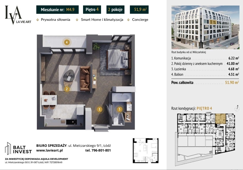 La Vie Art to inwestycja dla osób, które cenią nowoczesny design, wygodę i miejski styl życia w wyjątkowym wydaniu