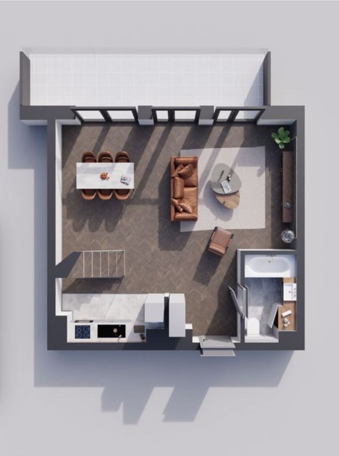 APARTAMENT DWUPOZIOMOWY Z ANTRESOLĄ – 97,39 m² LUKSUSOWEJ PRZESTRZENI