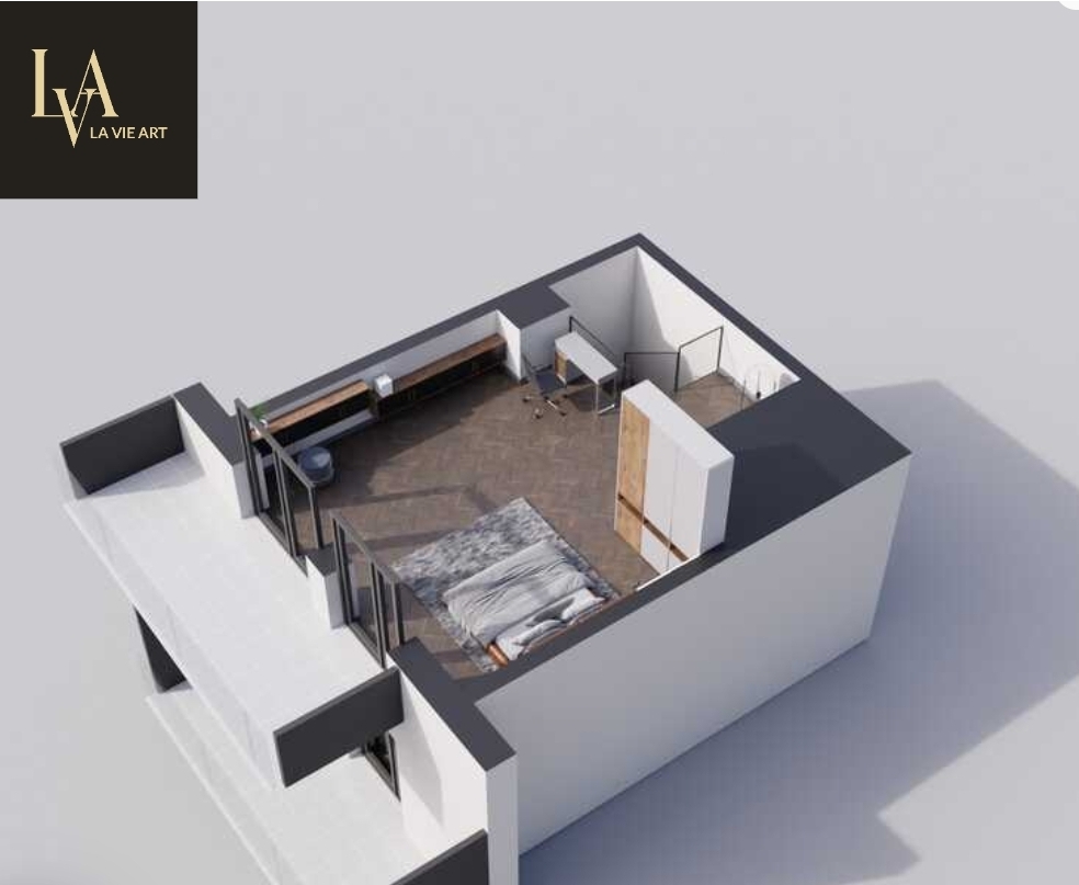 Dwupoziomowy apartament premium z antresolą | La Vie Art | Łódź | 70,33 m² Nowoczesny design, funkcjonalność i styl życia premium w jednym miejscu.