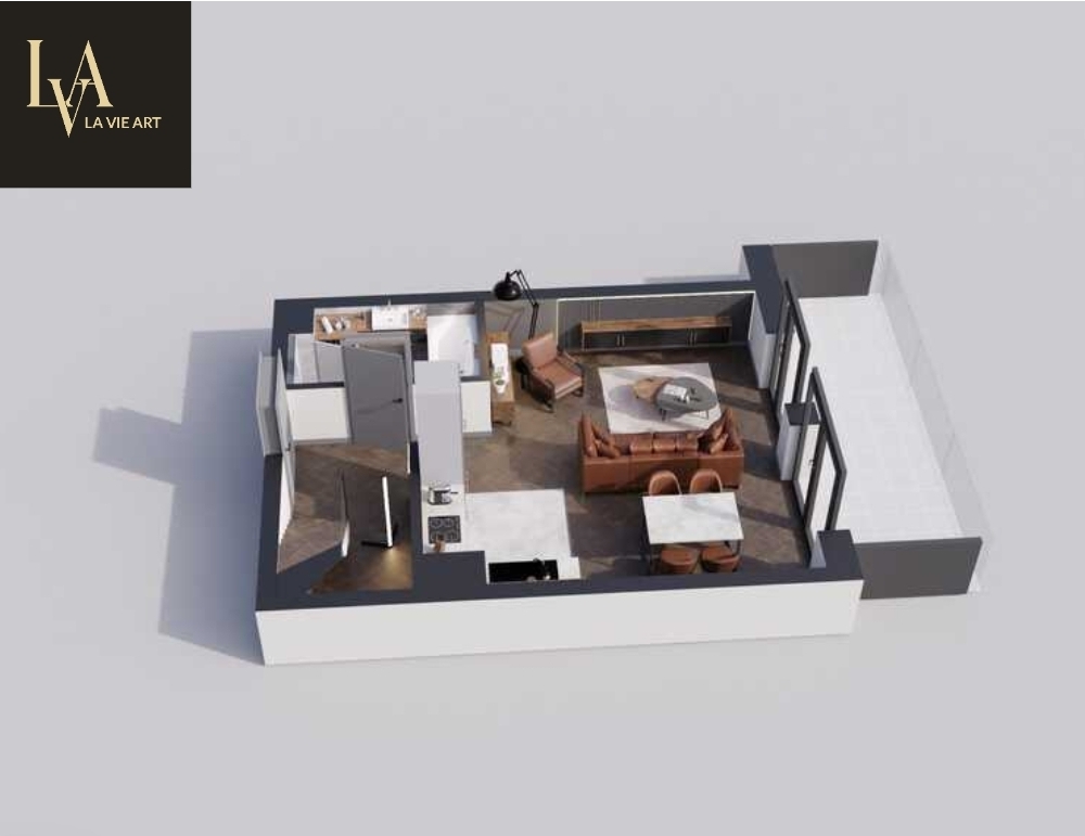 Dwupoziomowy apartament premium z antresolą | La Vie Art | Łódź | 70,33 m² Nowoczesny design, funkcjonalność i styl życia premium w jednym miejscu.
