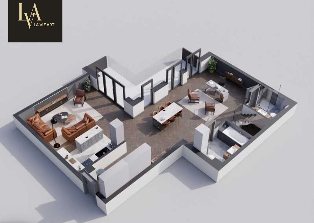Penthouse premium z antresolą i imponującą przestrzenią | La Vie Art | Łódź | 175,42 m²