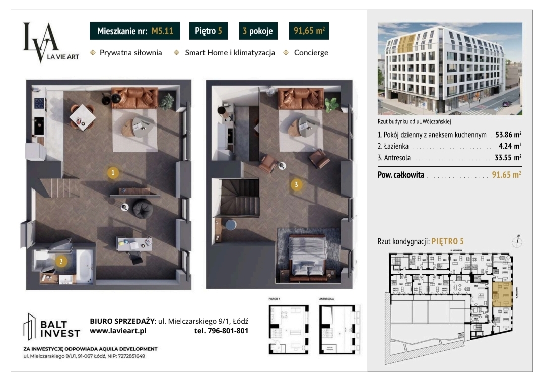 APARTAMENT PREMIUM Z ANTRESOLĄ | LA VIE ART | CENTRUM ŁODZI ✨ Niektóre nieruchomości po prostu się ogląda.